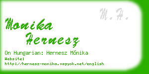 monika hernesz business card