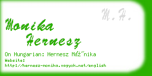 monika hernesz business card